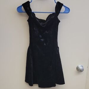 Elegant Black Velvet Dress